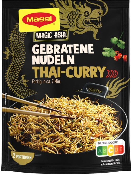 7613031722594 Maggi Magic Asia Gebratene Nudeln Thai Curry 130g