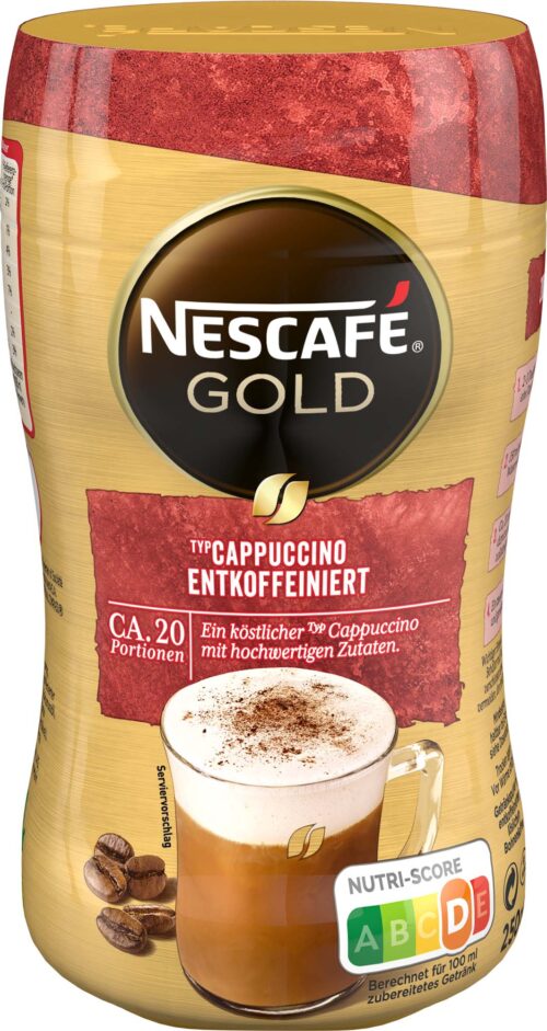 Nescafé Gold Typ Cappuccino entkoffeiniert 200g