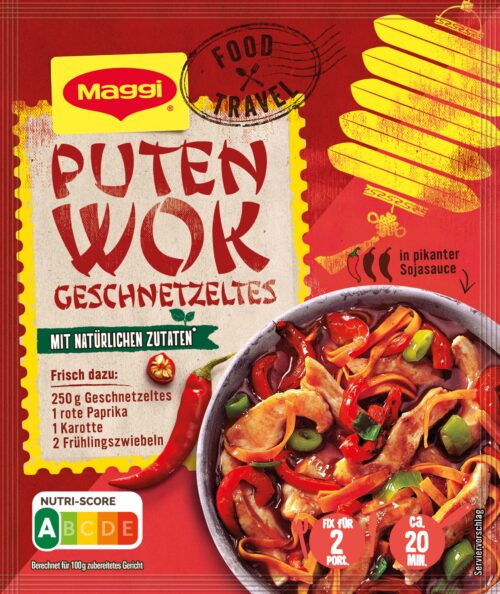 7613035235847 Maggi Food Travel Fix Puten Wok Geschnetzeltes 37g