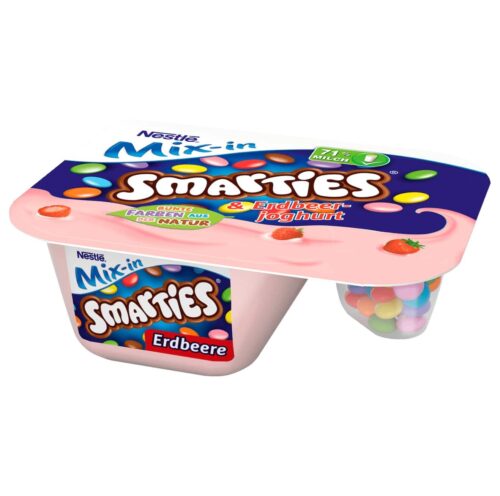 Nestlé Erdbeer Joghurt & Smarties 120g