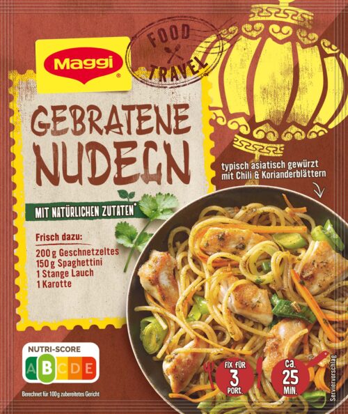 7613036027182 Maggi Food Travel Fix für Gebratene Nudeln 26g
