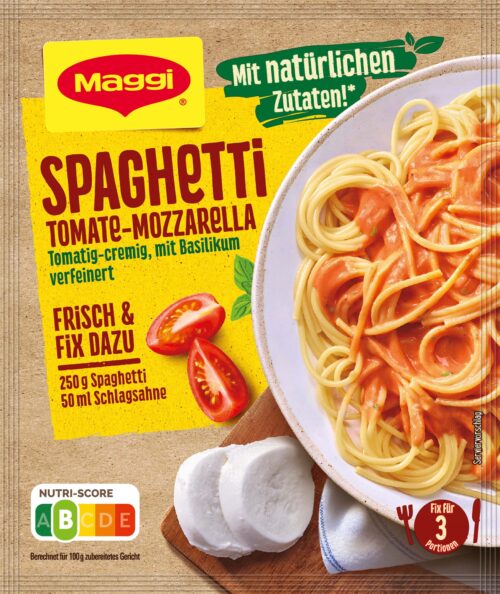 7613036028349 Maggi Fix Spaghetti Tomate Mozzarella 40g