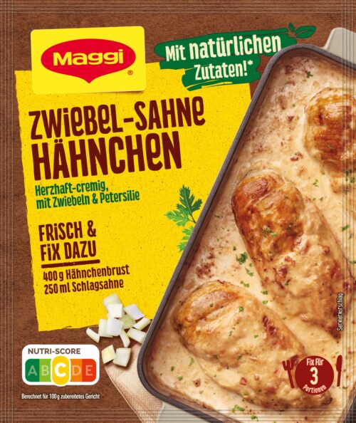 7613036324724 Maggi Fix Zwiebel Sahne Hähnchen 26g