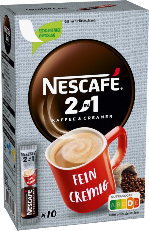 Nescafé 2in1 10 Sticks 80g