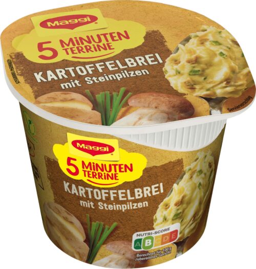 7613037640168 Maggi 5 Minuten Kartoffelbrei mit Steinpilzen 43g