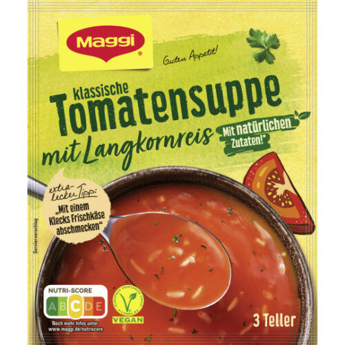 7613039471401 Maggi Guten Appetit Klassische Tomatensuppe mit Langkornreis ergibt 750ml