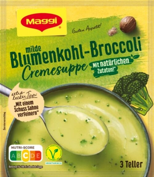7613039471555 Maggi Guten Appetit Milde Blumenkohl-Brocoli Cremesuppe ergibt 750ml