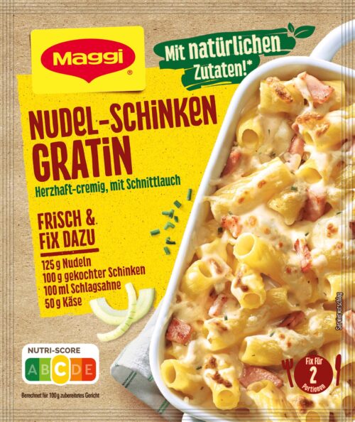 7613287054197 Maggi Fix Nudel Schinken Gratin 33g