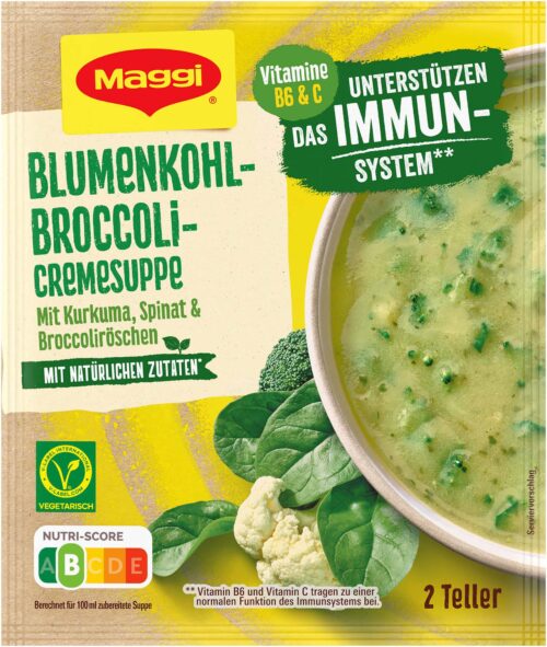 7613287818263 Maggi Immun Blumenkohl-Broccoli Cremesuppe ergibt 500ml