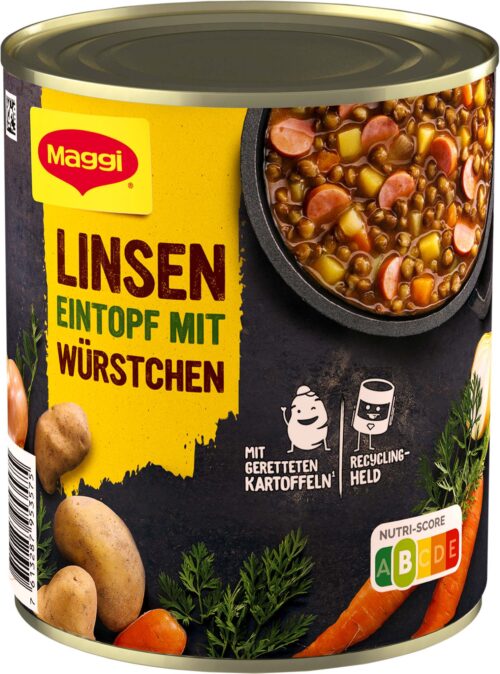 7613287953575 Maggi Linsen Eintopf mit Würstchen 800g