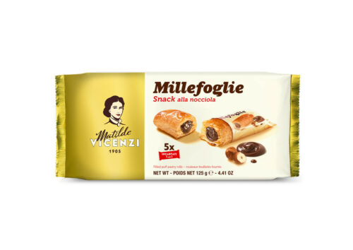 Matilde Vicenzi Millefoglie  Snack alla nocciola 125g