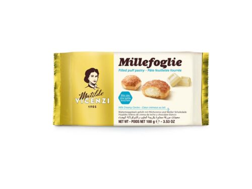 Matilde Vicenzi Millefoglie Bocconcini mit Milchcremefüllung 100g