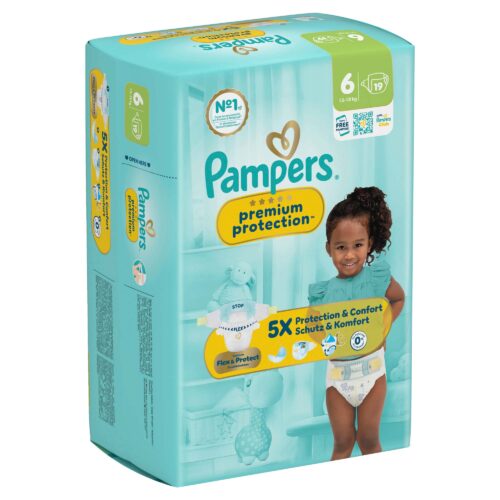 Pampers Windeln Premium Protection Gr. 6 XL (13-18 kg), 19 ST