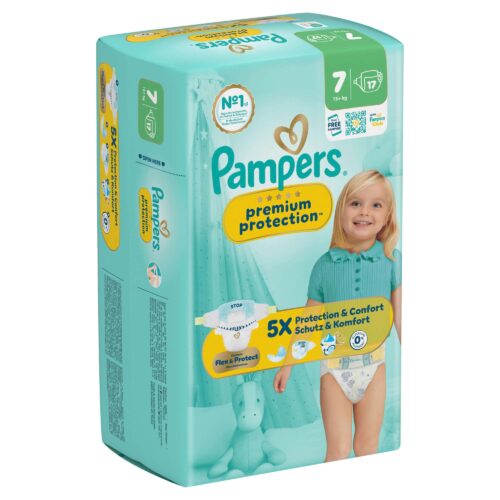 Pampers Windeln Premium Protection Gr. 7 XL (15+ kg), 17 ST