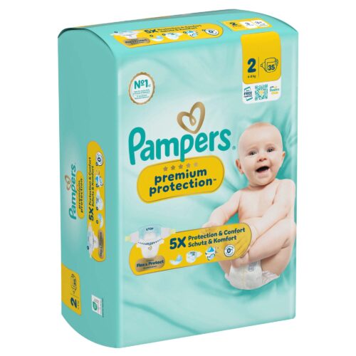 Pampers Windeln Premium Protection Gr. 2 Newborn (4-8 kg), 35 ST