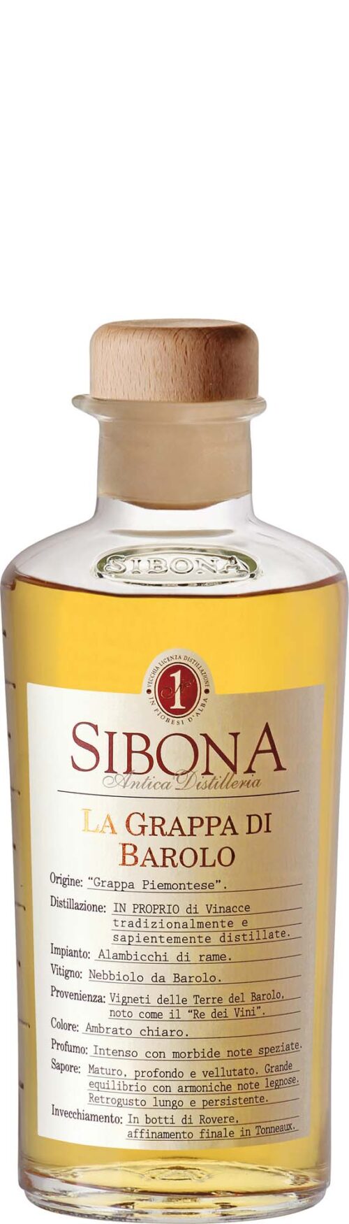 Sibona Grappa di Barolo 0,5l