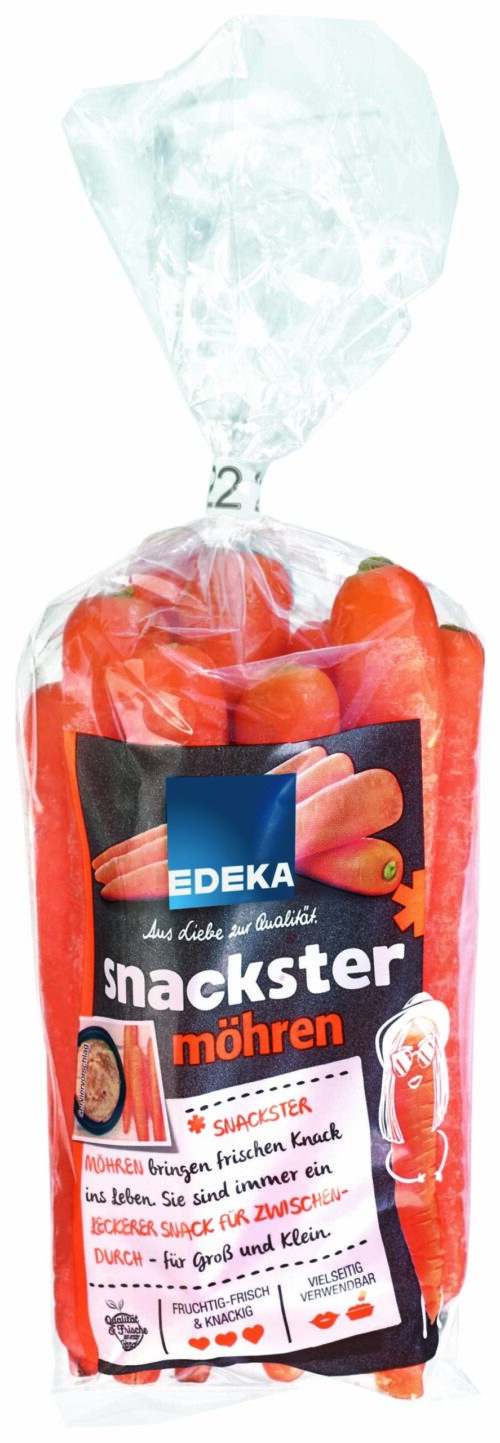 EDEKA Mini Möhren, Snack Möhren 250g