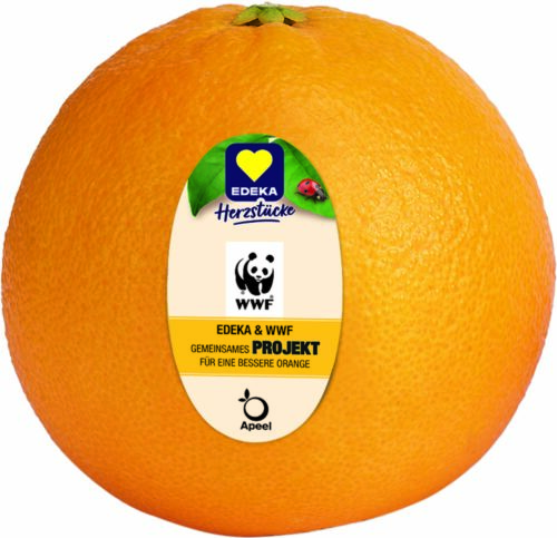 EDEKA Herzstücke Orangen WWF Apeel 4 Stück ca. 1kg