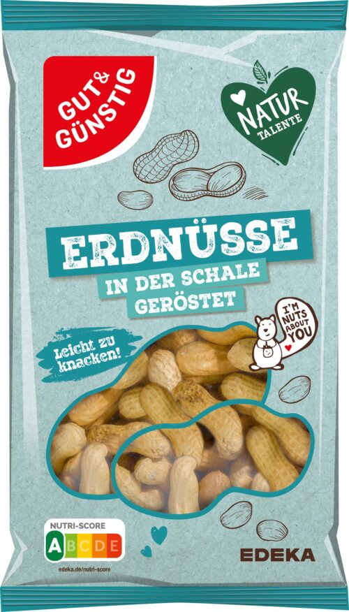 Gut & Günstig Erdnüsse in der Schale Jumbo 400g