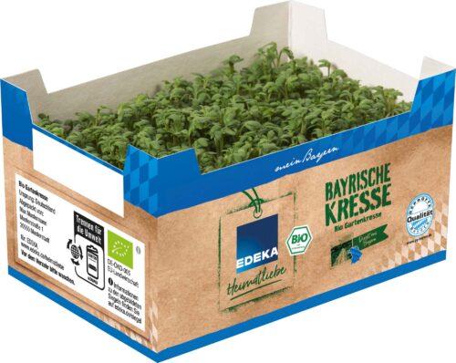 EDEKA Heimatliebe Bio Gartenkresse GQBY Schale