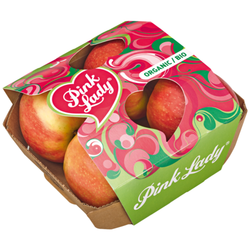 Äpfel Bio Pink Lady Karton 550g