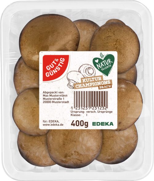 Gut & Günstig Champignons braun Packung 400g