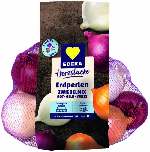 EDEKA Herzstücke Zwiebel-Mix rot, weiß, gelb 750g