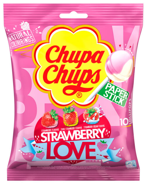 Chupa Chups Strawberry Lovers 10St 120g