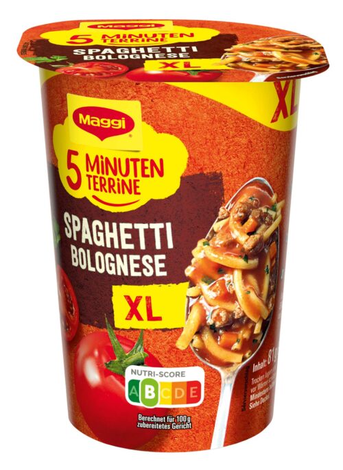 8445290135452 Maggi 5 Minuten Terrine Spaghetti Bolognese XL 83g