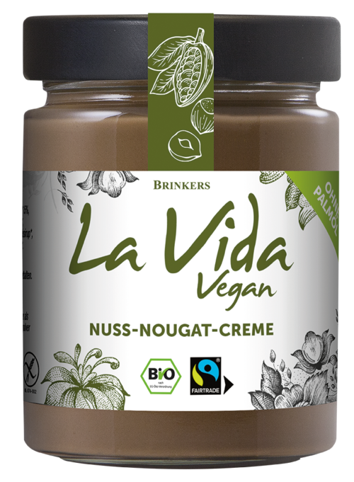 Brinkers Bio La Vida Nuss-Nougat- Creme vegan 270g