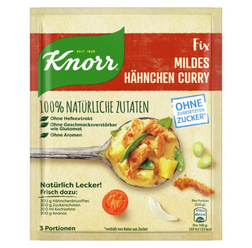 Knorr Natürlich Lecker Mildes Hähnchen Curry 36g