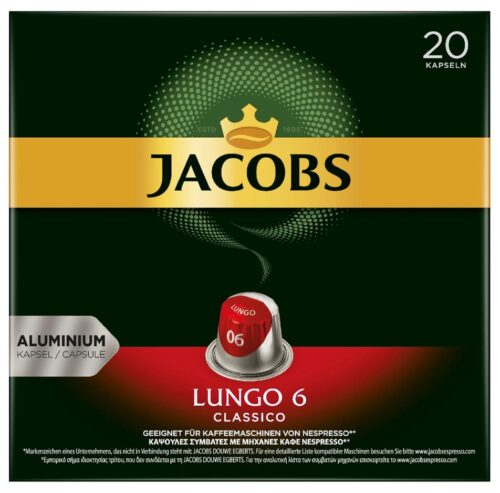 Jacobs Lungo 6 Classico Kaffekapseln 20St 104g
