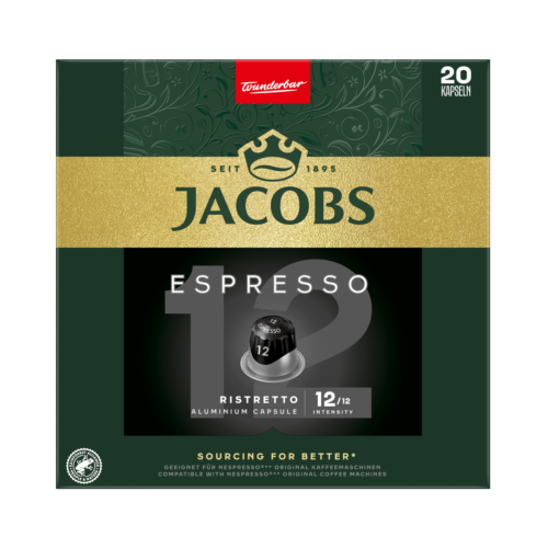 Jacobs Espresso 12 Ristretto Kaffekapseln 20St 104g