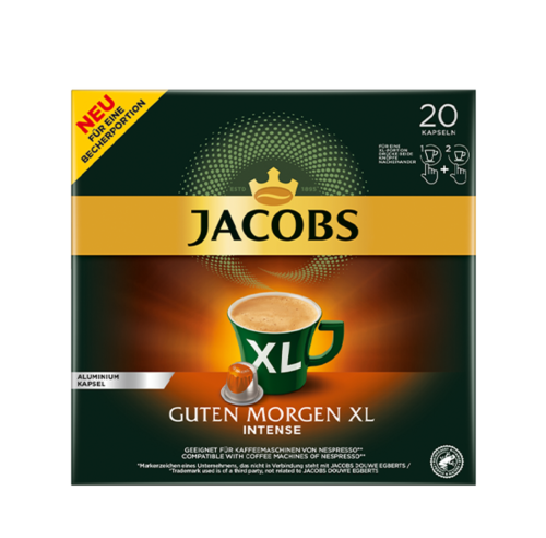 Jacobs Guten Morgen Intense XL Kaffeekapseln 20St 114g
