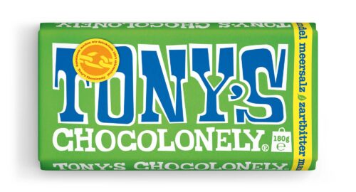 Tony's Chocolonely Zartbitter Schokolade Mandel Meersalz 180g