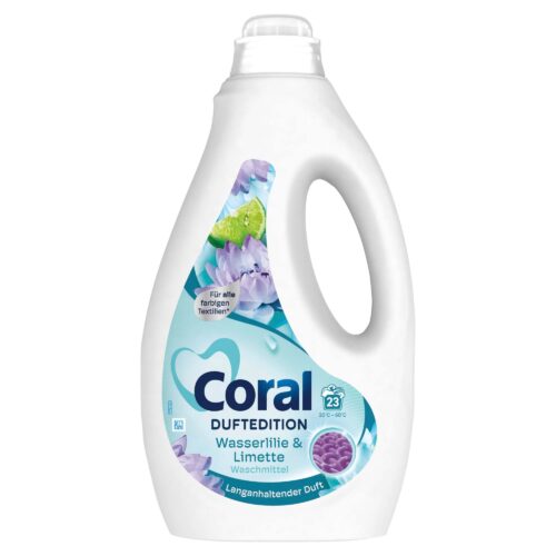 Coral Flüssigwaschmittel Duftedition Wasserlilie & Limette 23WL 1,15l