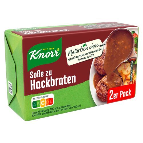 Knorr Soße zu Hackbraten ergibt 2x250ml