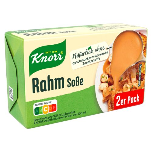 Knorr Rahm Soße ergibt 2x250ml