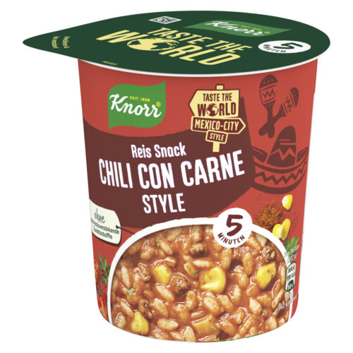Knorr Taste the World Reis Snack Chili Con Carne Style Becher 57g