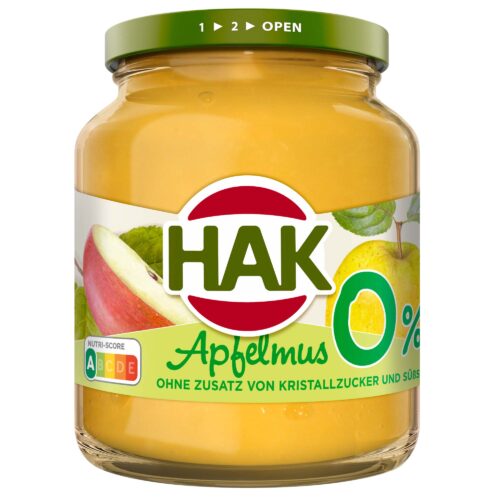 HAK Apfelmus 0% 350g