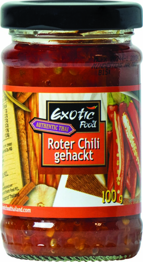 Exotic Food Roter Chili gehackt 100g