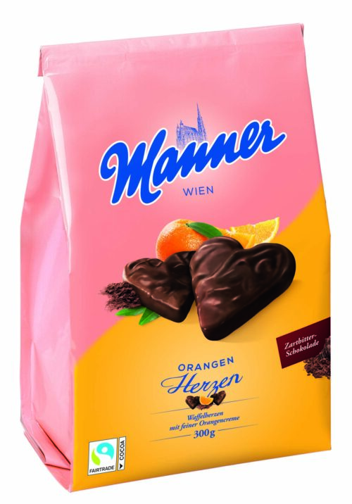 Manner Orangen Herzen 300g