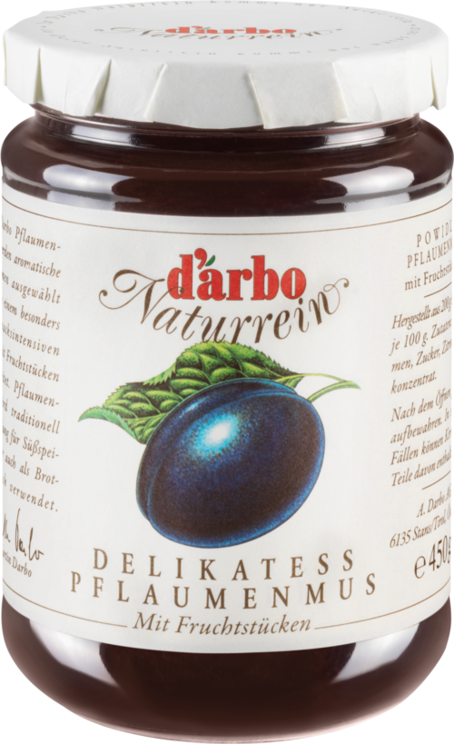 d'arbo Naturrein Pflaumenmus 450g