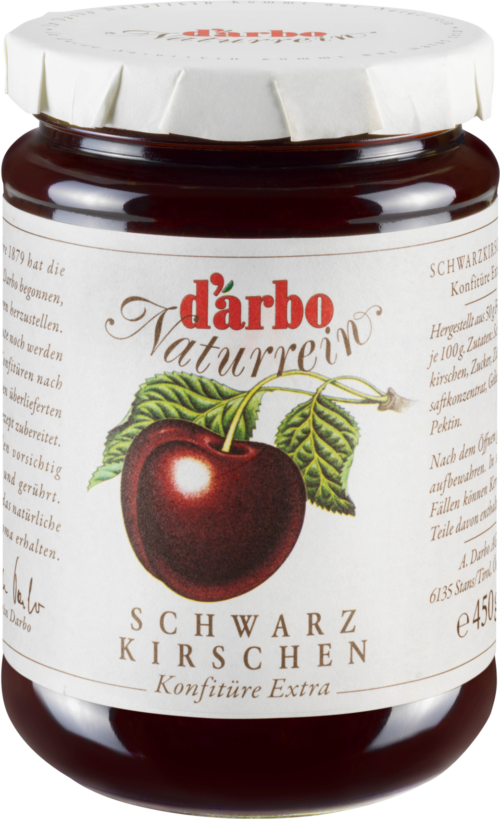 d'arbo Naturrein Schwarzkirsche 450g