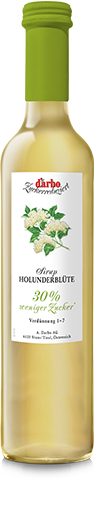 d'arbo Holunderblüten Sirup 30% weniger Zucker 0,5l