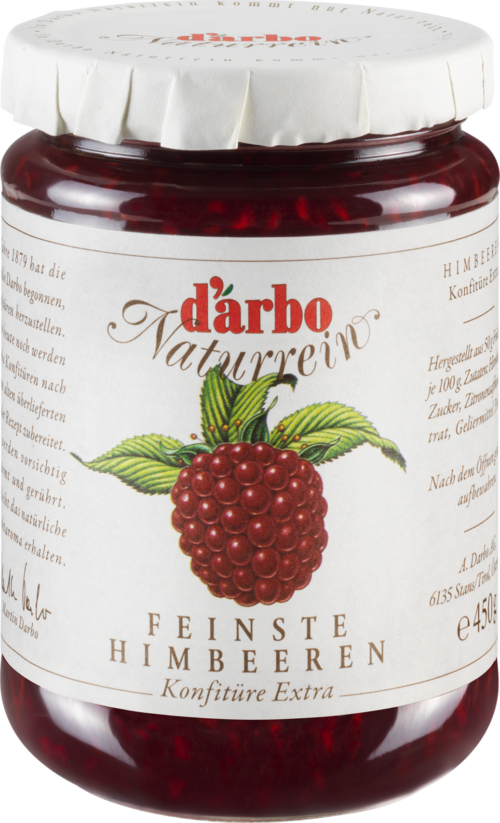 d'arbo Naturrein Feinste Himbeeren 450g