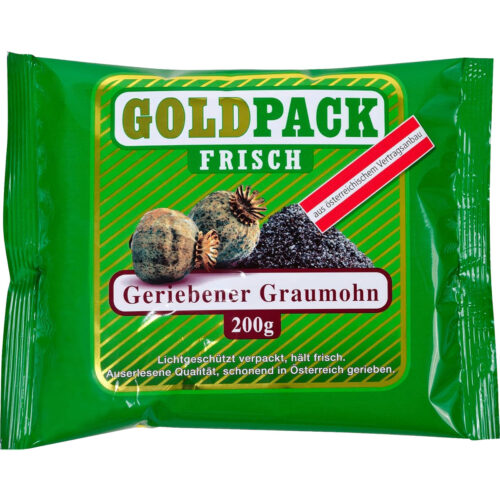 Goldpack geriebener Graumohn 200g