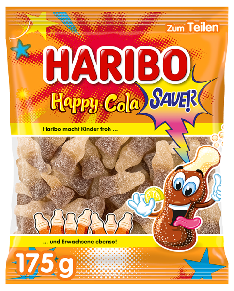 Haribo Happy Cola Sauer 175g