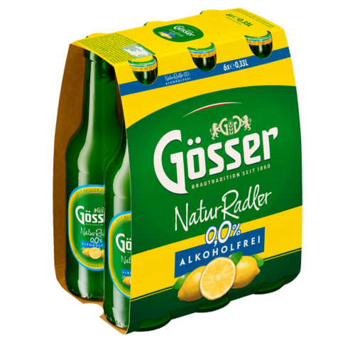Gösser Natur Radler 0,0% alkoholfrei 6x0,33l